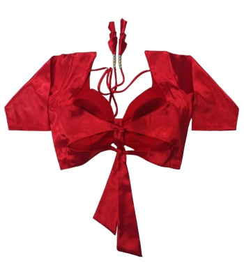 Picture of Latest Semi Backless blouse for women