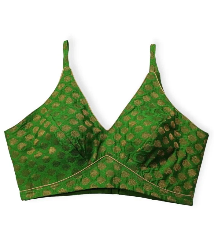 Picture of Parrot Color Katan Blouse For Women