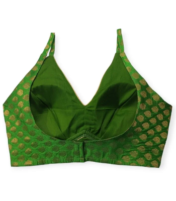 Picture of Parrot Color Katan Blouse For Women