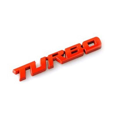 Picture of Car Monogram Logo-Bold Turbo Red