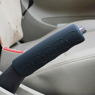 Picture of Universal Grey Car Anti-Slip Silicone Parking Handbrake Boot Cover Lever - Black - car accessories