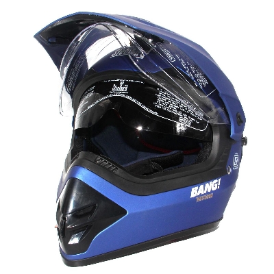 Picture of Bang- Full Face Bike Helmet for Men - Matt Blue