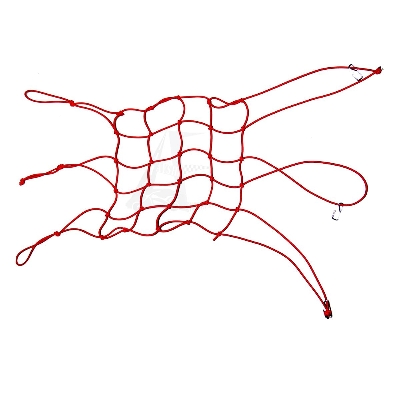 Picture of Motorcycle Helmet Net-Red