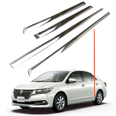 Picture of 4Pcs Chrome Side Door Body Decorative Molding Cover /Body Lining/ for Universal Car