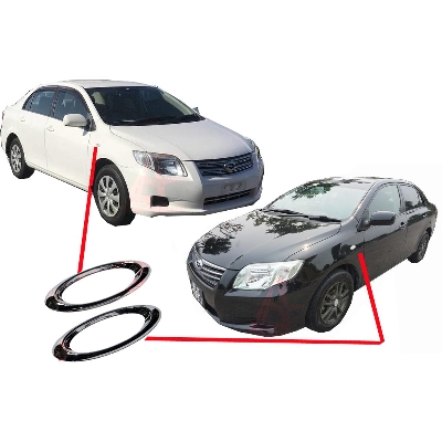 Picture of ABS Chrome Side Door Indicator light Cover Trim 2 pcs  for Toyota Axio,Feilder 20011-2017 / RAV4 / AURIS/VITZ/YARIS