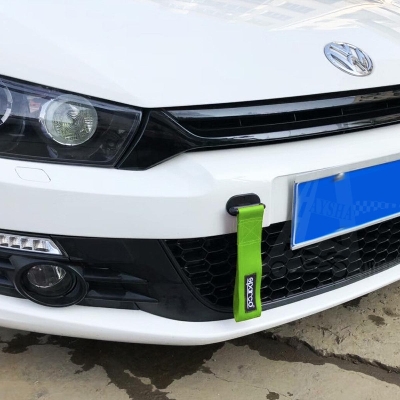 Picture of Sparco Universal Front Rear Racing Car Tow Towing Strap Bumper Hook -Green