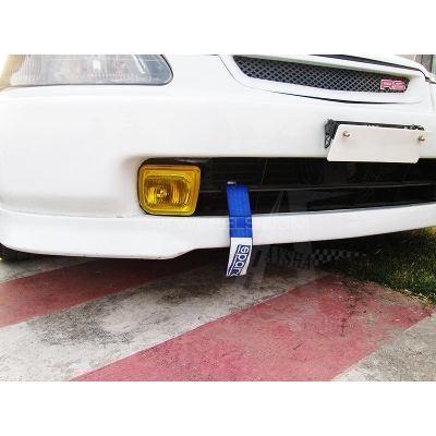 Picture of Sparco Universal Front Rear Racing Car Tow Towing Strap Bumper Hook -Blue