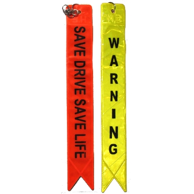 Picture of Bike  Highly Reflective Reflector Radium Warning Tag Ribbon -Save Life