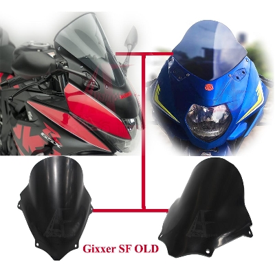 Picture of Motorcycle Windshield Windscreen Gixxer Sf Old dark smoke