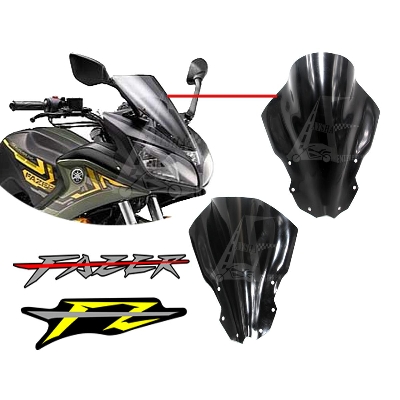 Picture of Motorcycle Windshield Windscreen Yamaha FZ Fazer dark smoke