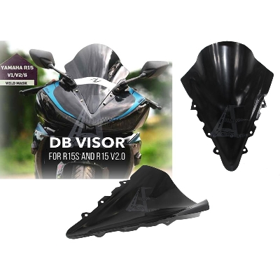 Picture of Motorcycle Windshield Windscreen for Yamaha R15 v2 dark smoke