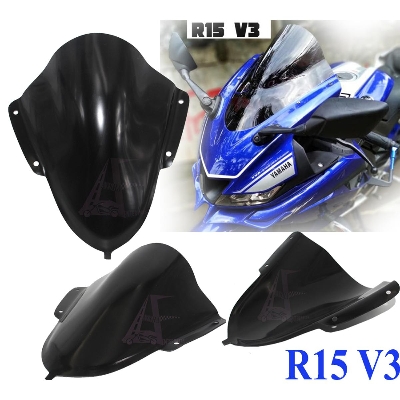 Picture of Motorcycle Windshield Windscreen for Yamaha R15 v3 dark smoke