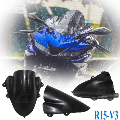 Picture of Motorcycle Windshield Windscreen for Yamaha R15 v3.0 dark smoke