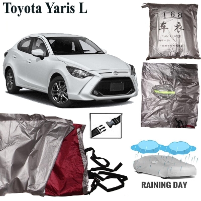 Picture of Car Body Cover for Toyota Yaris ( L) 2014-ON Silver Color Waterproof