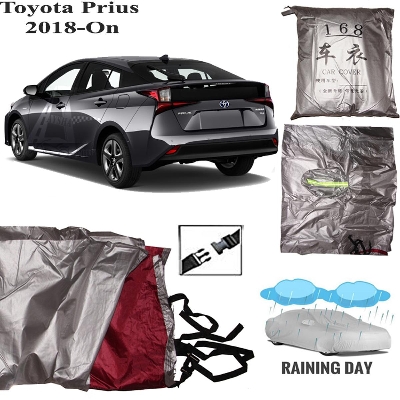 Picture of Car Body Cover for Toyota Prius 2018-0n Silver Color Waterproof