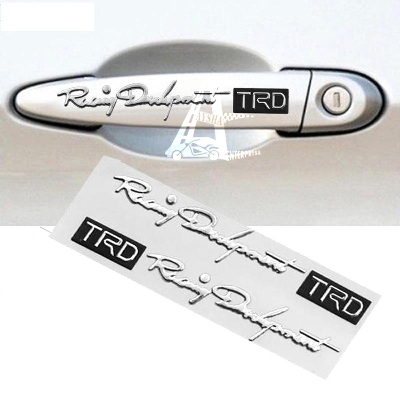 Picture of 3D Vinyl TRD Racing Development Metallic  Door Handle Decal Car Sticker