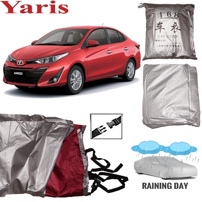 Picture of Car Body Cover for Toyota Yaris Sedan Car 2016-ON Silver Color Waterproof