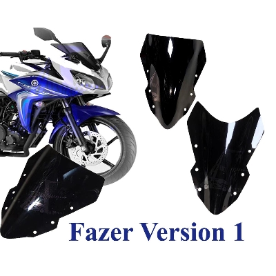 Picture of Motorcycle Windshield Windscreen Yamaha FZ Version 1  dark smoke