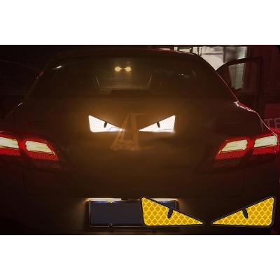 Picture of Angry Eyes Reflective Sticker and Decal - Cycle Sticker