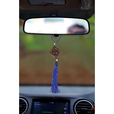 Picture of Car Hanging Du ah With  Interior Rear view Mirror Decoration Triangle-Brown