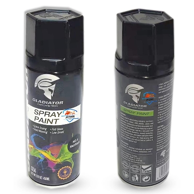 Picture of Gladiator Spray Paint -Matt Black 450ml (1pcs)