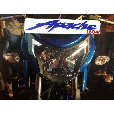 Picture of Apache RTR Name Plate PVC Cutting 3d- Bike Number Plate-1pcs