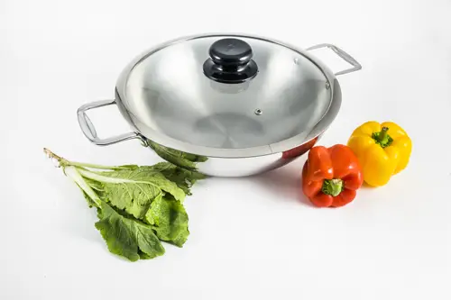 Buy 3 Layer Wok With Glass Lid & SS Handle 22  cm at Best Price In Bangladesh