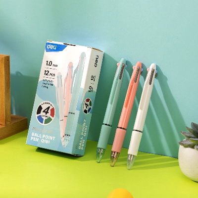 Buy Deli Ball Point Pen Four Colors Macaron 12Pcs -EQ181 at Best Prices in Bangladesh
