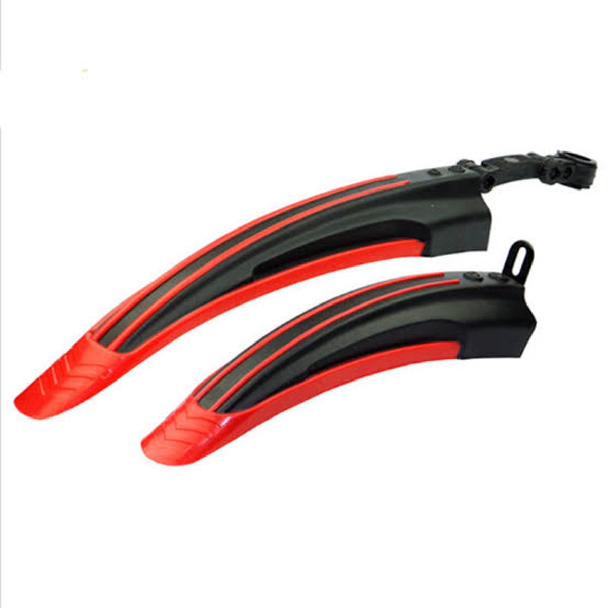 Picture of RED Colors Bicycle Mudguard Mountain Bike 3pcs Bicycle Accessories