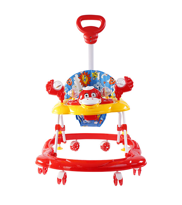 Picture of Baby Walker With Music & Puzzle Toys Smart Walker-Red-Basic