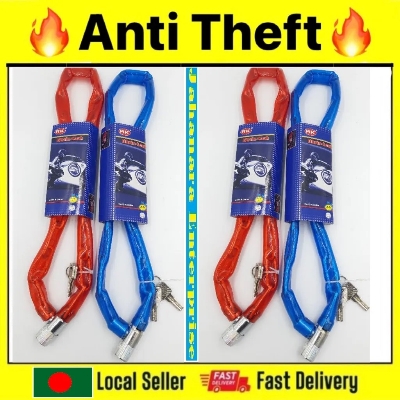 Picture of Bicycle Chain Lock, Heavy Duty Stainless Steel for Bicycle, Motorcycle, Scooter Bike Accessories – Cycle Accessories