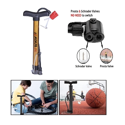 Picture of Bicycle Hand Pump High Pressure Cycling Hand Air Pump Ball Tire Inflator MTB Mountain Bike Pump