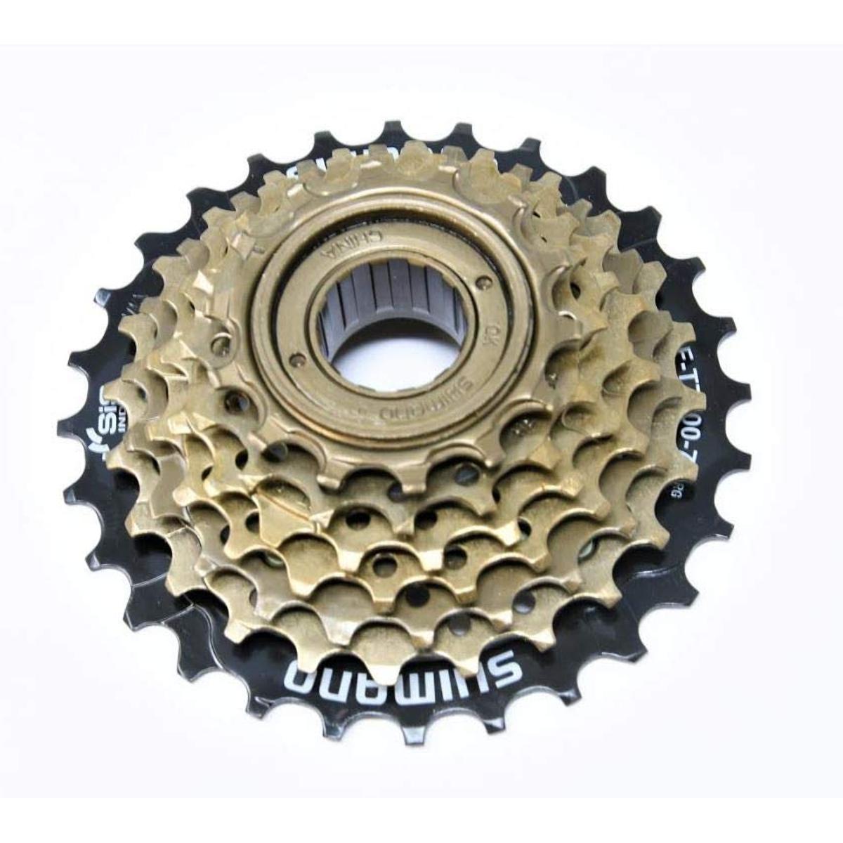 Picture of Bicycle freewheel  Shimung 7 Speed MF-TZ500-7 Index 14-28 Freewheel Block Screw On Bicycle Accessories