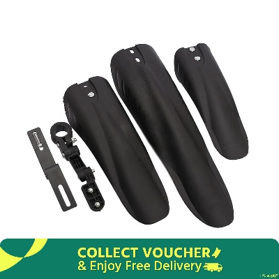Picture of Bicycle Mudguard  Black 3 pcs