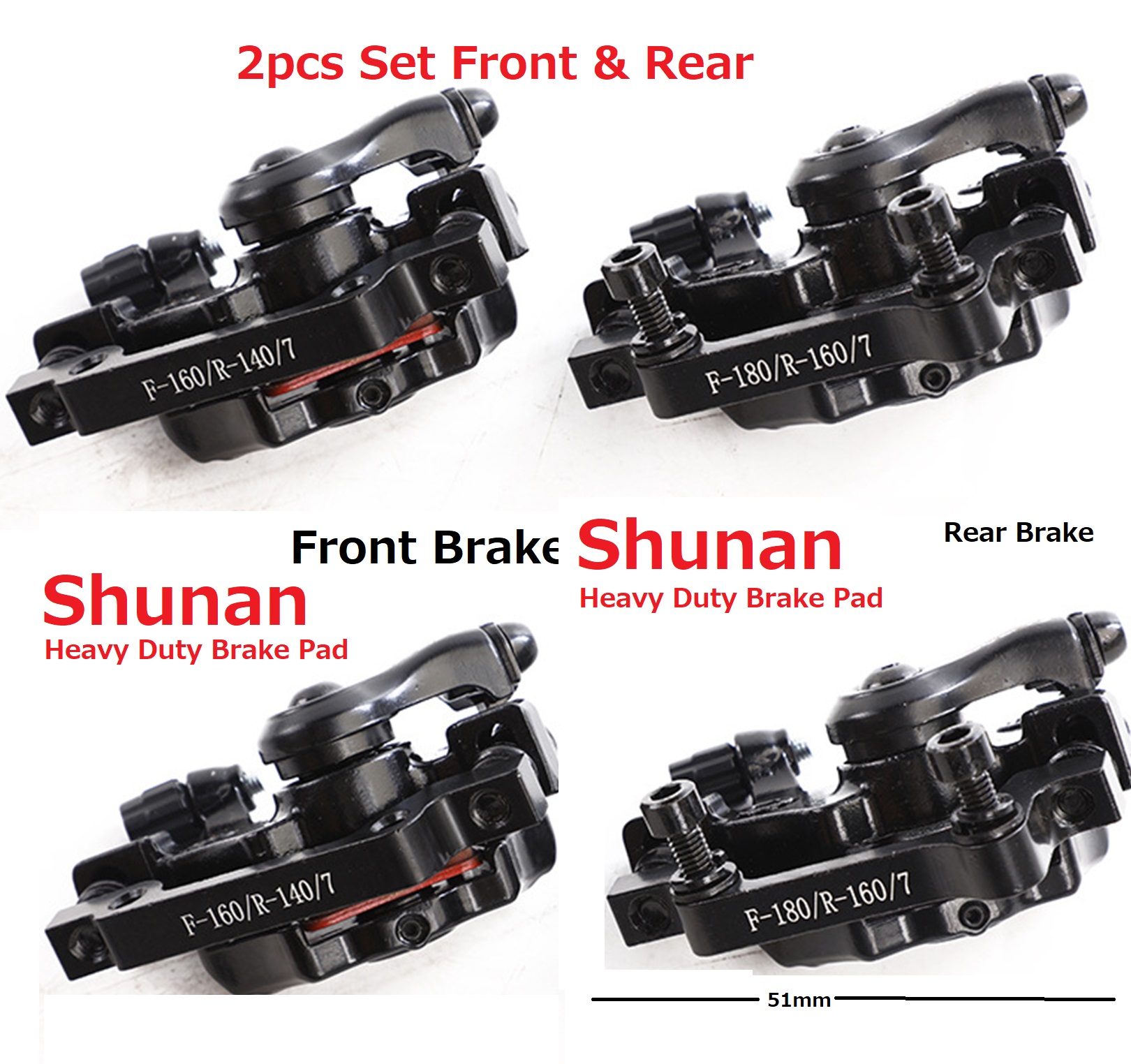 Picture of Oil Brek Type Bicycle Parts Brakes MTB Mountain Bike Line Pulling Mechanical Disc Brakes Bicycle Parts Bicycle Accessories 1 pc