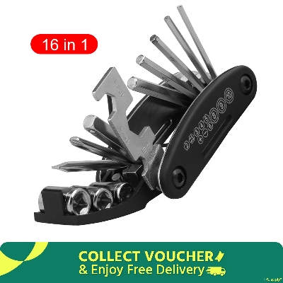 Picture of Bike Repair Tool Kit 16 in 1  Portable Socket Multipurpose Wrench Bicycle Multi Tool - সাইকেল