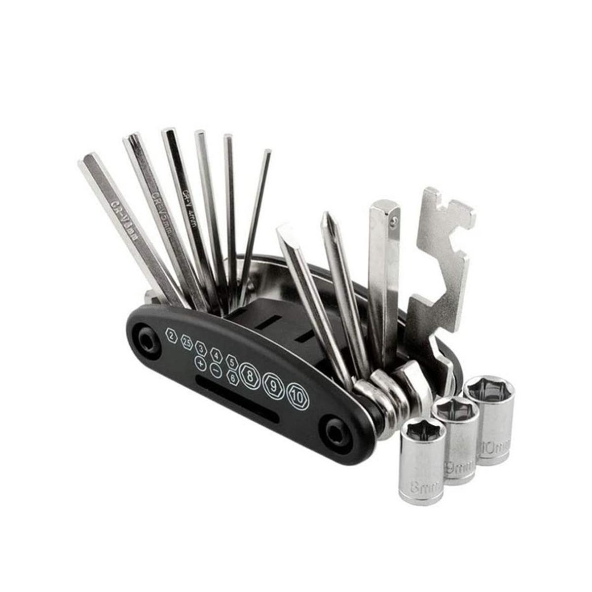 Picture of Bike Repair Tool Kit 16 in 1  Portable Socket Multipurpose Wrench Bicycle Multi Tool - সাইকেল