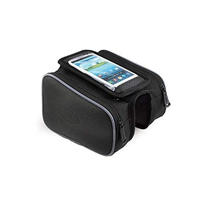 Picture of Rainproof Bicycle Front Bag Pannier MTB Bike Top Tube Pouch Touch Screen Cycling Handlebar Frame Case 6.5in Phone Holder Support Bicycle Bag Bicycle Accessories