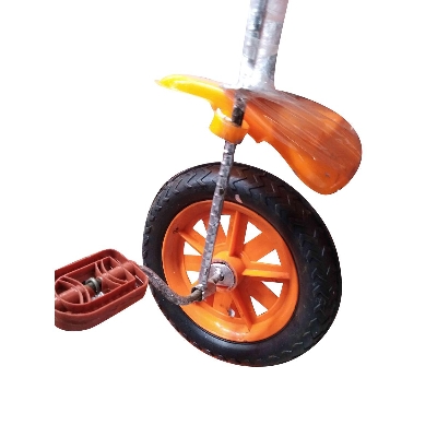 Picture of Baby Tricycle Wheel Nylon Front Pedal Wheel With Rod & Pedals 1 pc Front Baby Accessories
