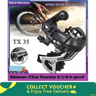 Picture of Shimano Rd-Tx35 6/7/8/9 Alloy Gear Derailleur Big Wheel ( Made In Indonesia) - সাইকেল