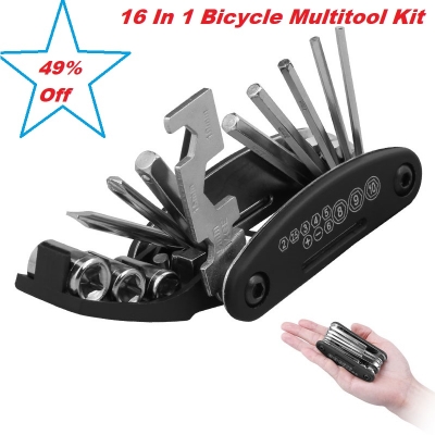Picture of Bicycle Tools 16 in 1 Multi Function Bike  Bicycle, Mechanic Repair Tool Kit (made in Shanghai )
