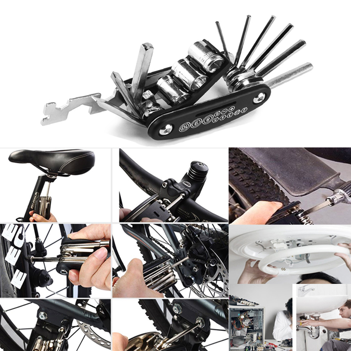 Picture of Bicycle Tools 16 in 1 Multi Function Bike  Bicycle, Mechanic Repair Tool Kit (made in Shanghai )