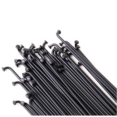 Picture of Bike Spokes 26" Any Bicycle Stainless Steel Bicycle Spokes With Nipples 36 pcs Black