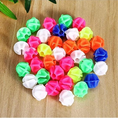 Picture of Bicycle Wheel Spoke Beads Luminous Plastic Clip Spoke Bead Bicycle Beads Wire Beads Decorations (Mix Color)