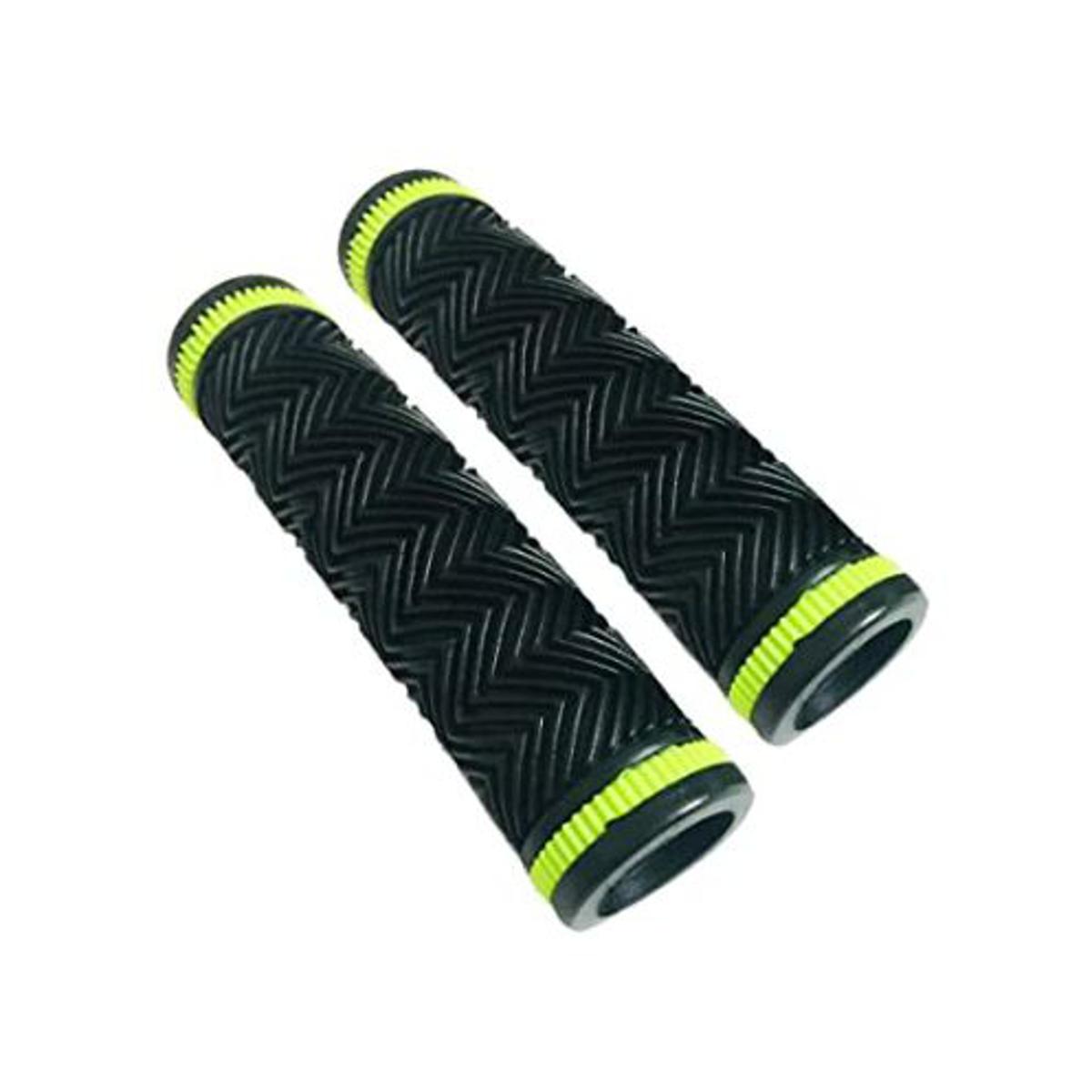 Picture of Bicycle Handlebar Grip Set Soft Rubber Non Toxic Anti-Slip Standard Size Colored Cycle Handle Grip Length 12.5 cm