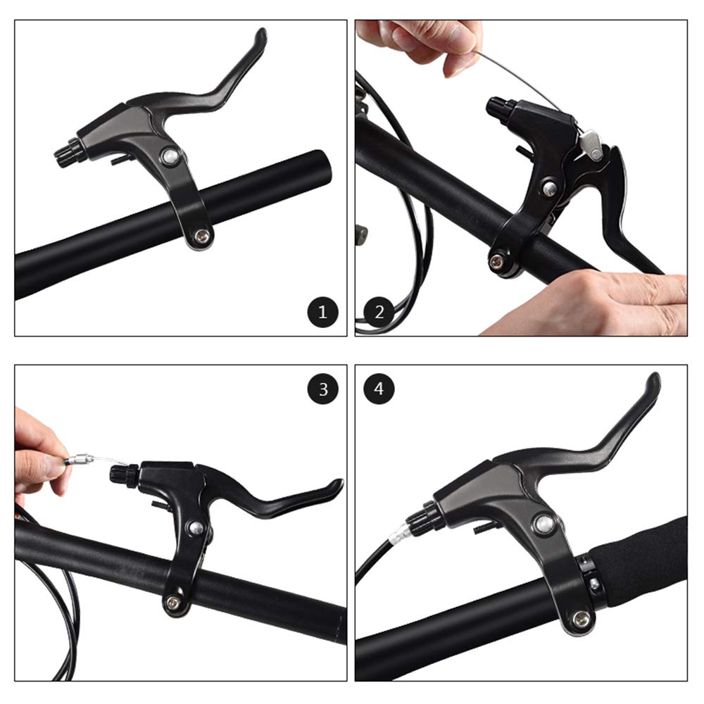 Picture of 1 Pair Bike Bicycle Left & Right MTB Lever Full Aluminium Alloy Brake Handles