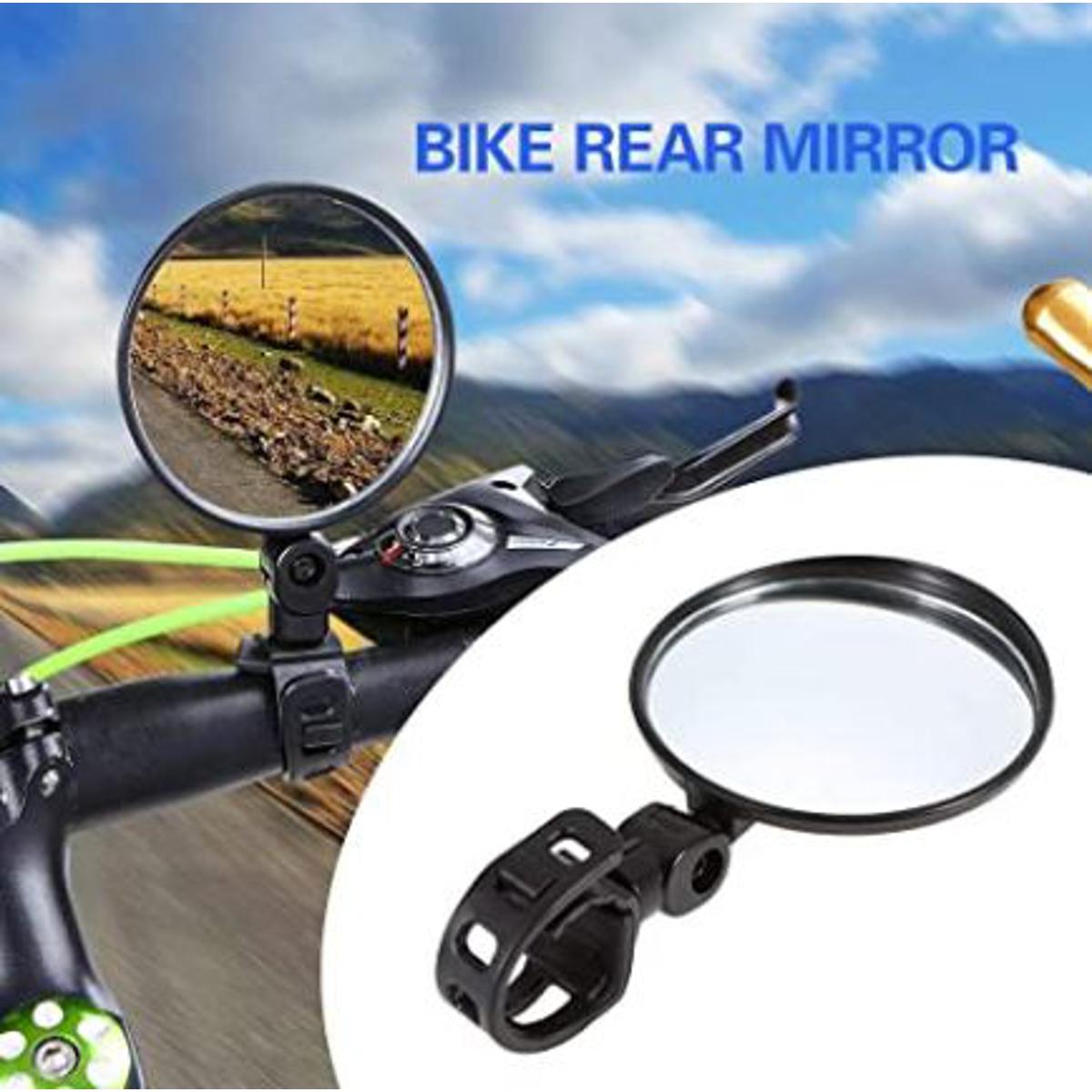 Picture of Bike Rearview Mirror 360° Rotary Cycling Bicycle Convex Glass Rear View Mirror