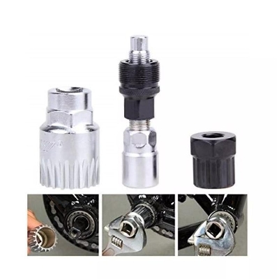 Picture of Bicycle Tools 3pcs Wheel Extractor Bottom Bracket Freewheel Remover Tools Crankset Remover Repair Tool 3 Pcs Set