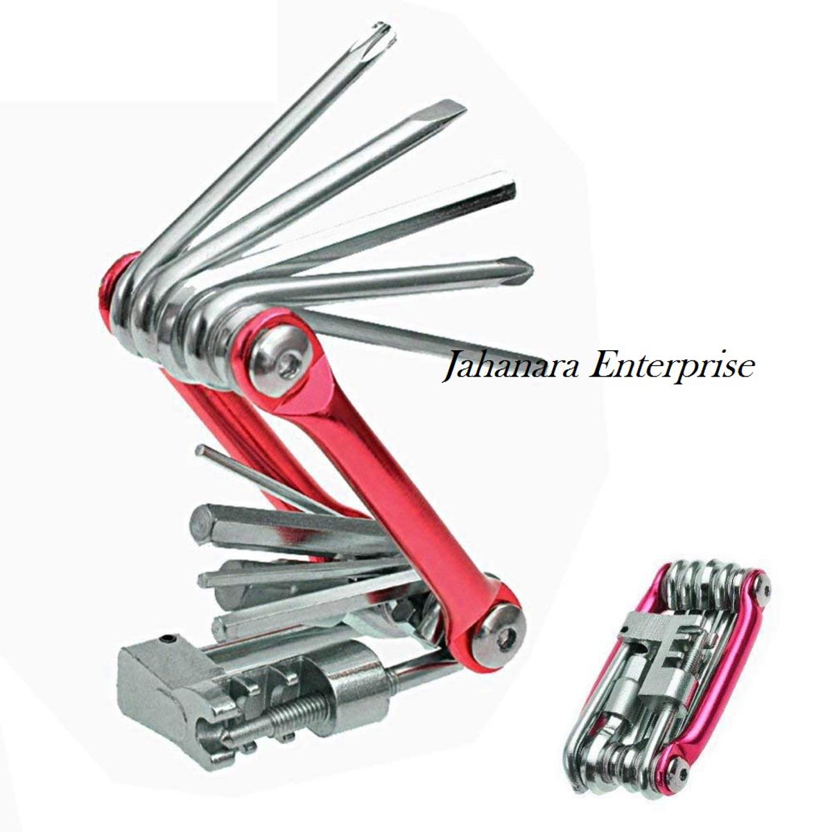 Picture of 16 Function Cycle Tool Kit Multi Purpose Mountain Bike Bicycle Repair Tool Kit Allen Key Wrench