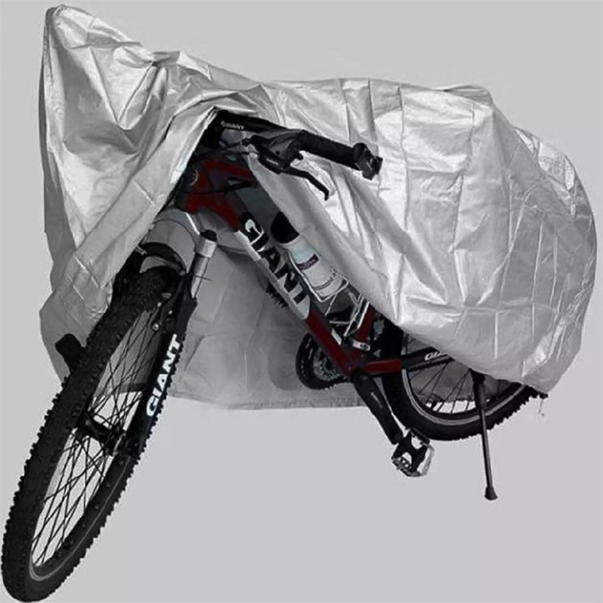 Picture of Bicycle Cycle Acrylic Double Stitching Rain Water Resistant Dust Proof Cover with Zip Pouch Cycling Dust Proof Cover